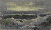 William Trost Richards A Rough Surf France oil painting artist